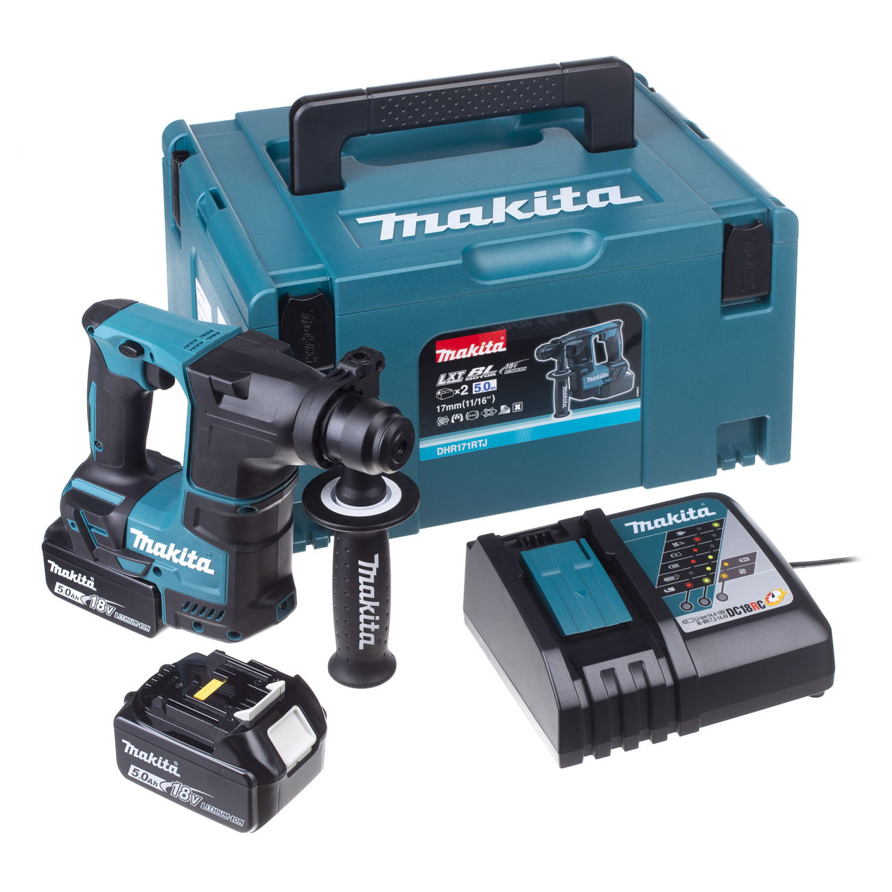 Аккумуляторный перфоратор LXT 18 В Makita DHR171RTJ Аккумуляторный перфоратор LXT 18 В Makita DHR171RTJ