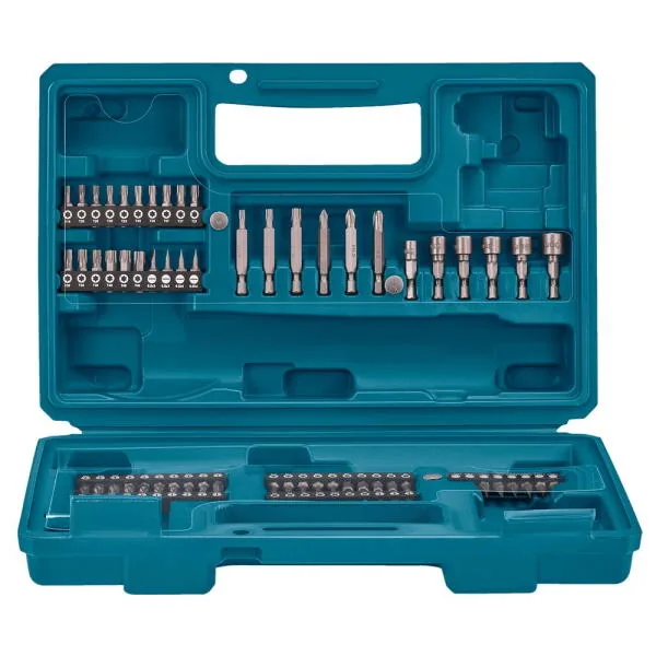 Пластиковый кейс для DF001DW с насадками 81 предмет Makita 183F41-8