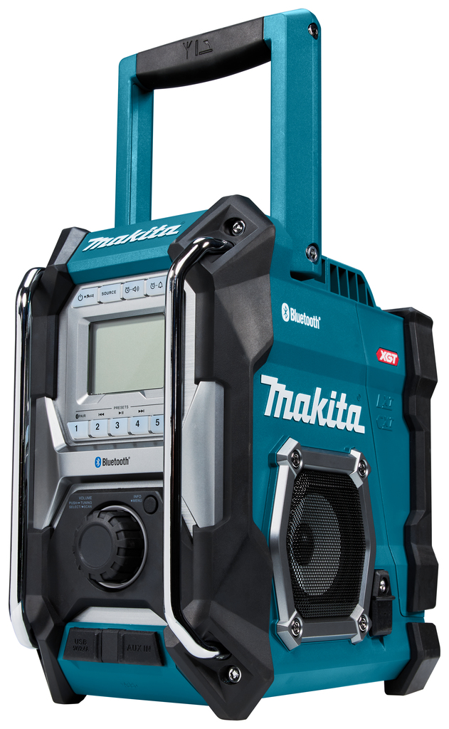 Радио-колонка с Blutooth, XGT/LXT/CXT 40V/18V/12V/AC, USB 2,4A/AUX, FM/AM, стерео 2хØ89мм Радио-колонка с Blutooth, XGT/LXT/CXT 40V/18V/12V/AC, USB 2,4A/AUX, FM/AM, стерео 2хØ89мм
