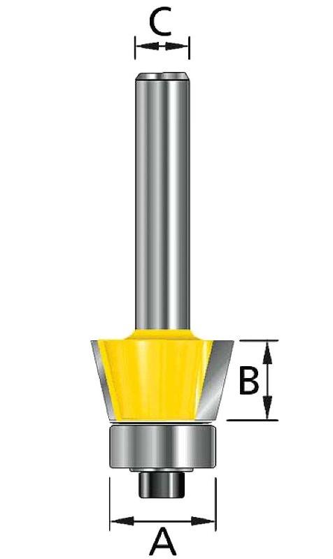 Наклонная фреза 17,2х9,5х8х32х2Т Makita D-10609