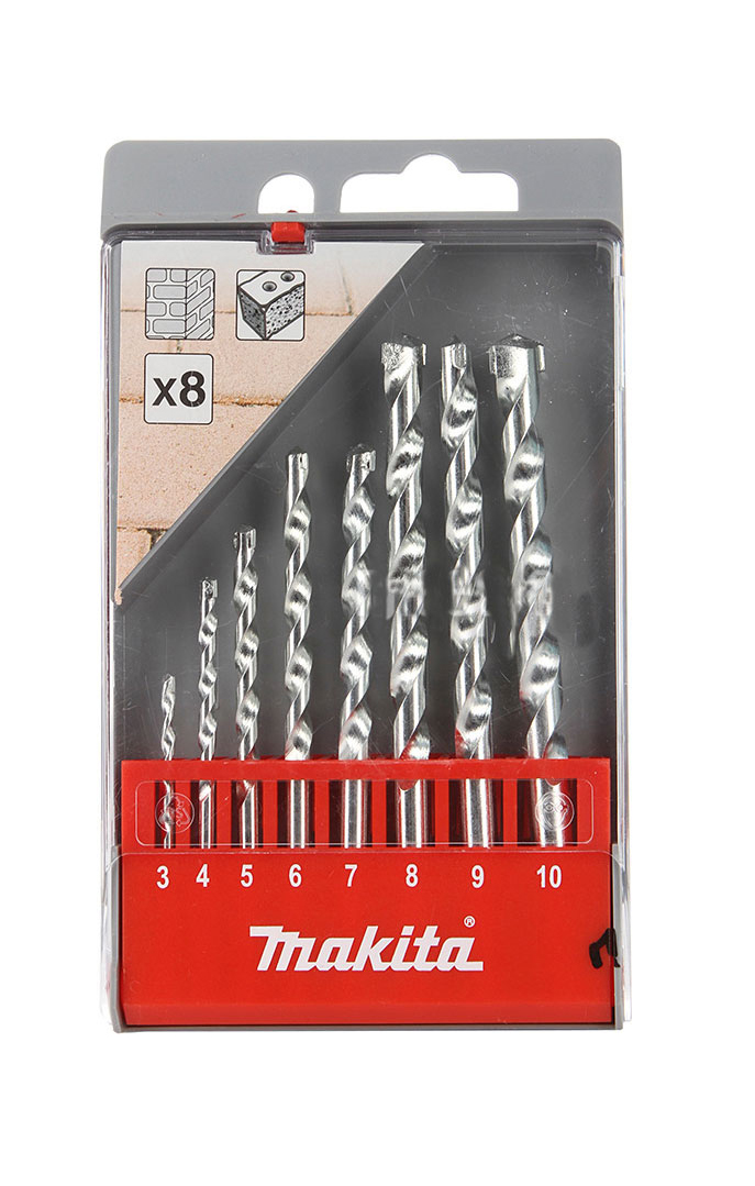 Набор свёрл по кирпичу 8 шт Makita D-41791 Набор свёрл по кирпичу 8 шт Makita D-41791
