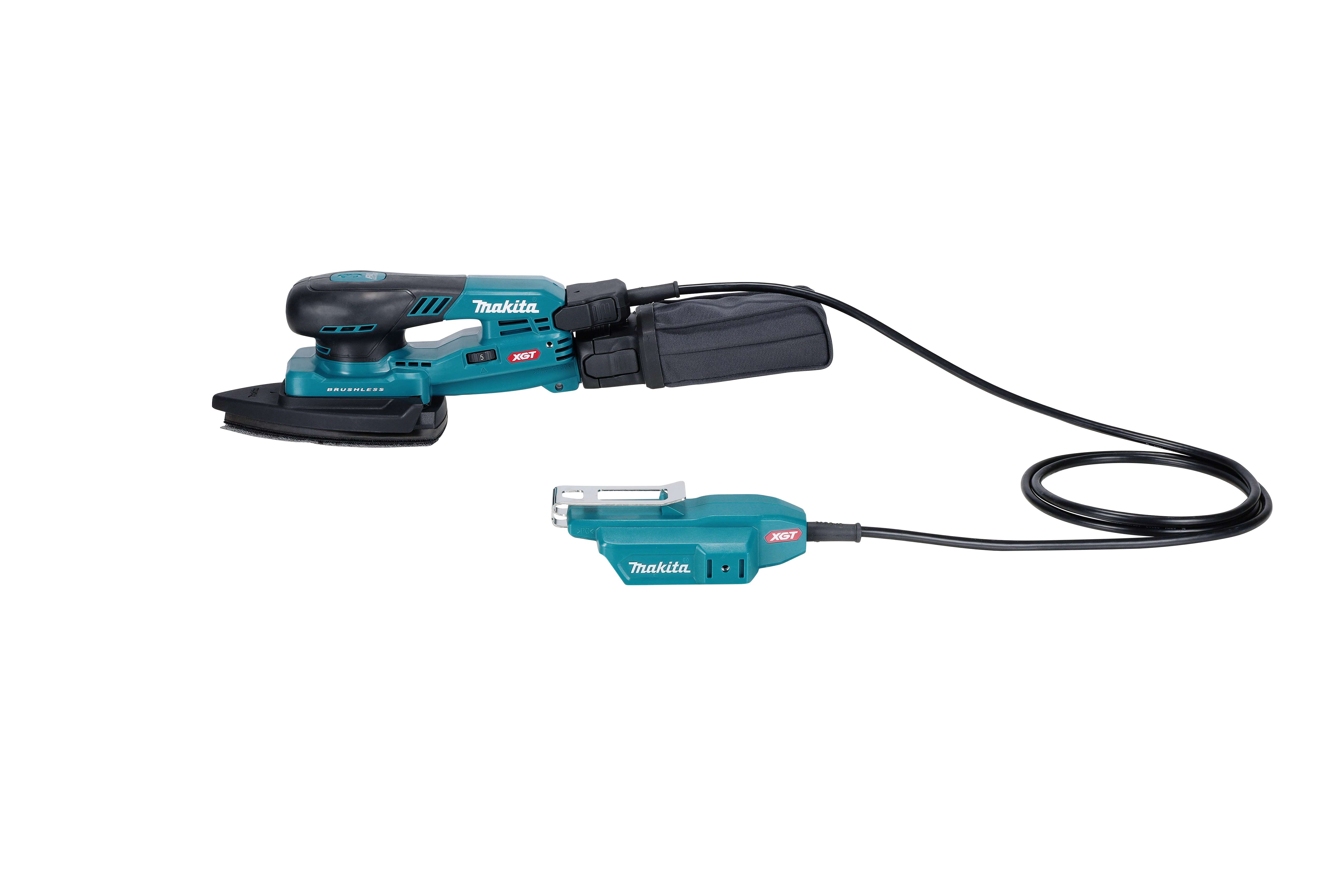 Машина шлифовальная вибрационная с треугольной подошвой 100х150мм и выносным аккумулятором XGT 40В BL XPT AWS