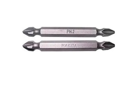 Бита двусторонняя PH2, 65 мм, E-form (MZ), 100 шт, банка Makita D-31647