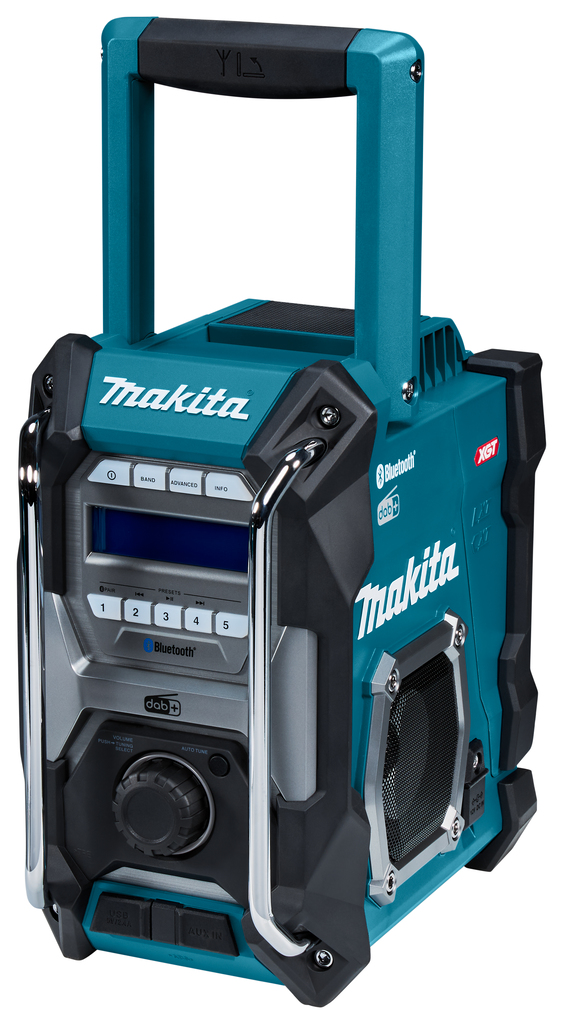 Радио-колонка с Blutooth, XGT/LXT/CXT 40V/18V/12V/AC, USB2,4A/AUX, DAB+/FM/AM,стер.2хØ89мм Радио-колонка с Blutooth, XGT/LXT/CXT 40V/18V/12V/AC, USB2,4A/AUX, DAB+/FM/AM,стер.2хØ89мм