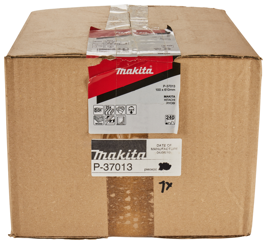 Шлифовальная лента 100х610 мм, K240, 25 шт Makita P-37013