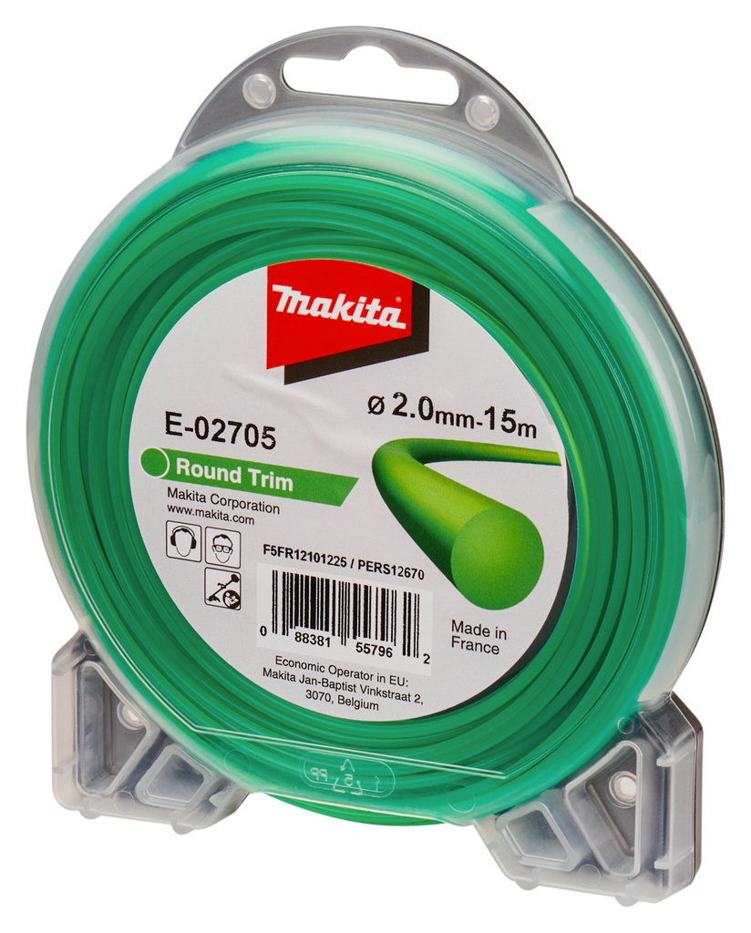 Триммерная леска, круглая, 2 ммх15 м Makita E-02705