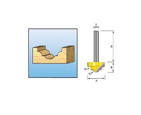 Фреза пазовая 25,4х15,9х12х38 Makita D-11081