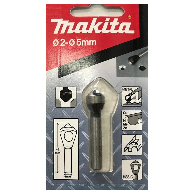 Зенковка HSS-Co 2-5х8x45 мм Makita D-39160