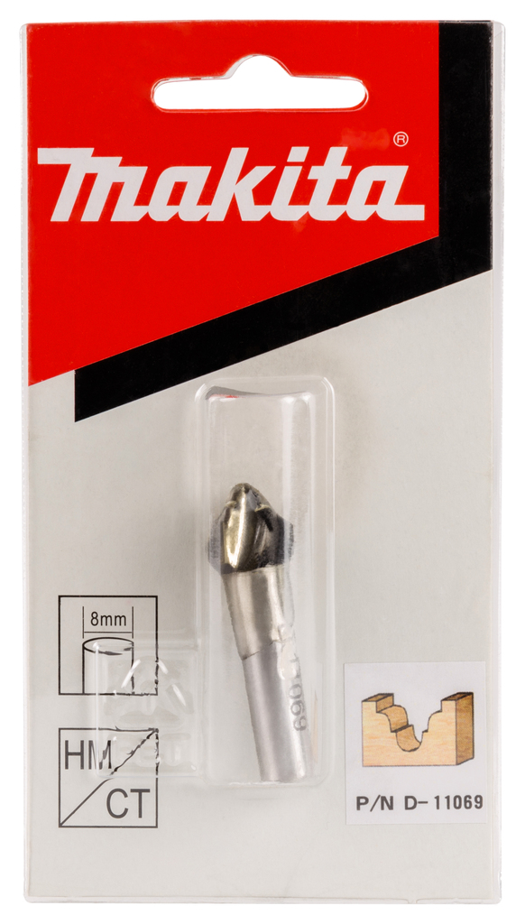 Фреза пазовая 12,7х9,5х8х32 Makita D-11069