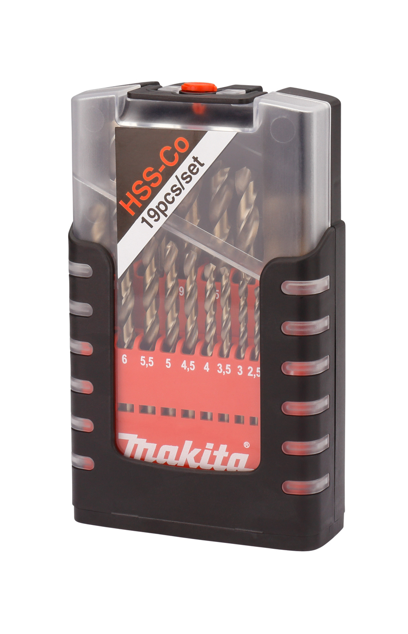 Набор сверл по металлу HSS-Co 19 шт Makita D-50463