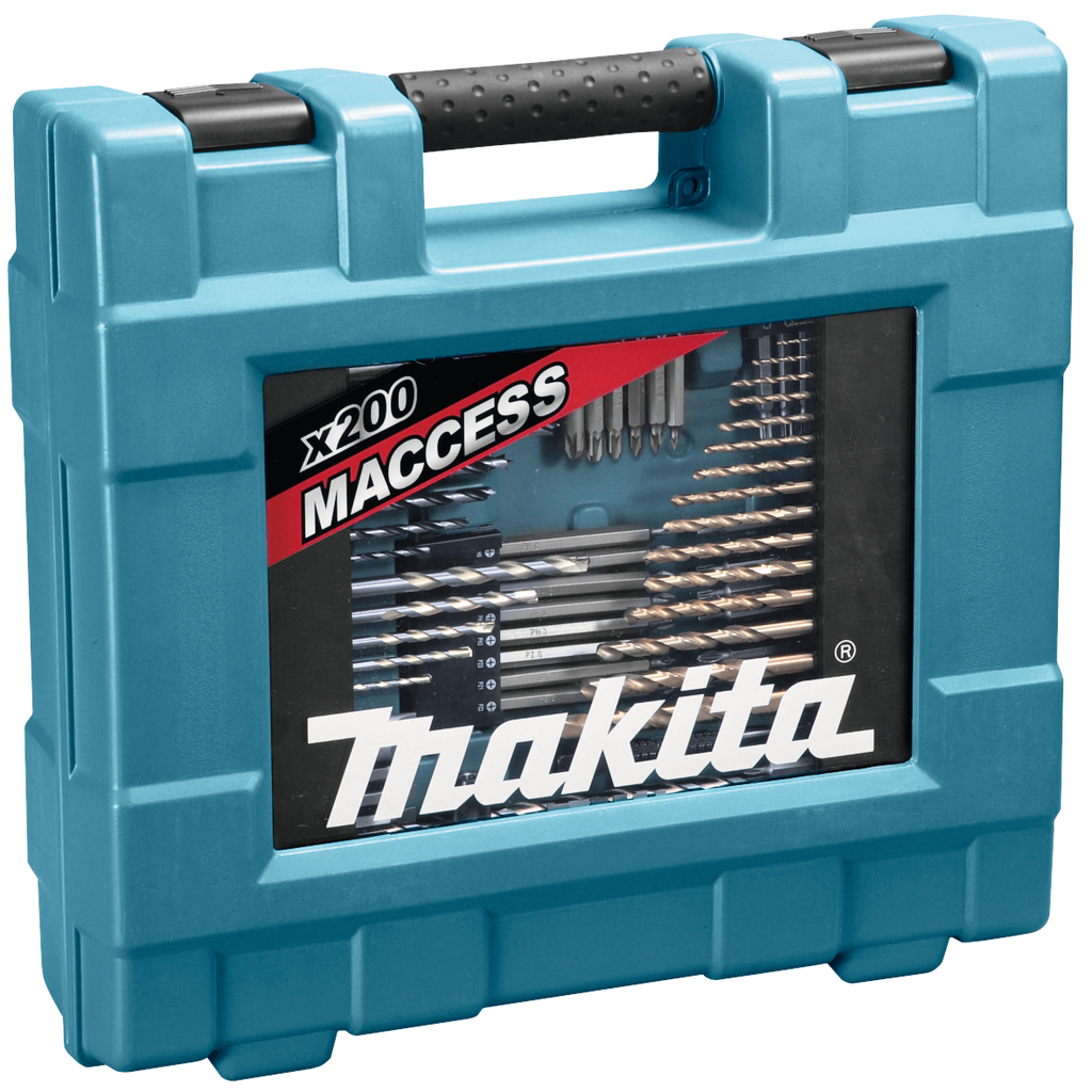Набор бит, сверл и ручного инструмента 200 предметов Makita D-37194