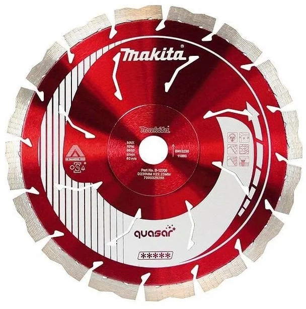 Алмазный диск Cosmos Quasar 230х22,23 (3DDG, Cooling Holes) Makita B-12706 Алмазный диск Cosmos Quasar 230х22,23 (3DDG, Cooling Holes) Makita B-12706