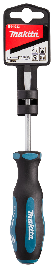 Отвертка с ударным стержнем SL5.5, длина 75 мм Makita E-04933