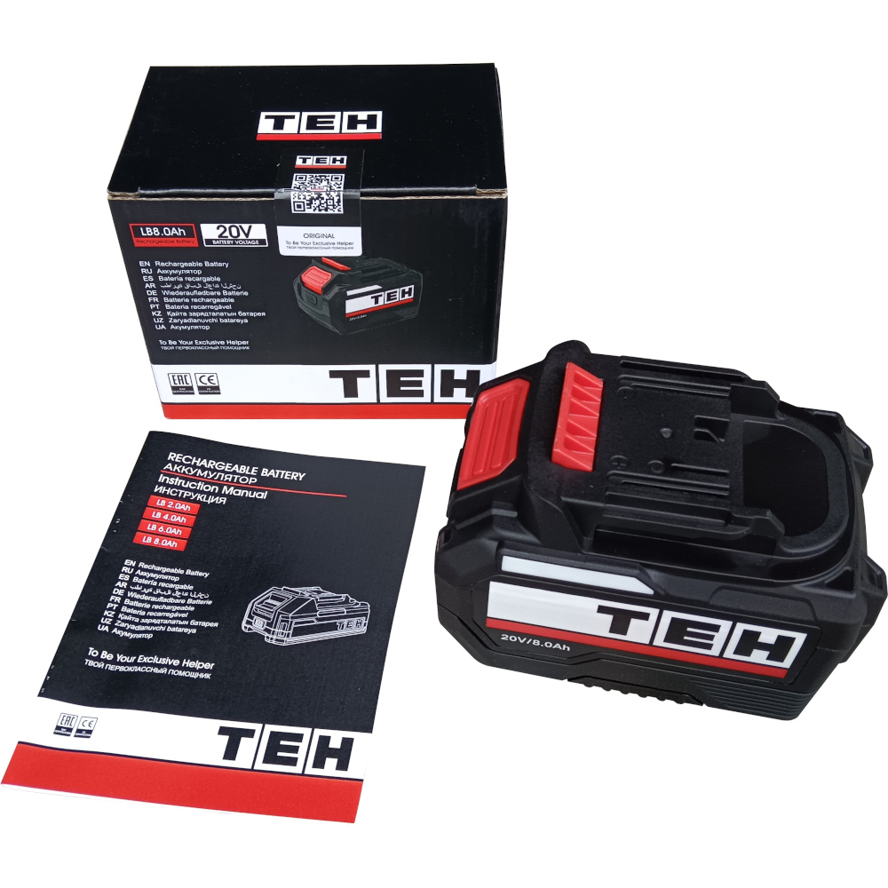 Аккумуляторная батарея TEH LB8.0Ah 20V 10C