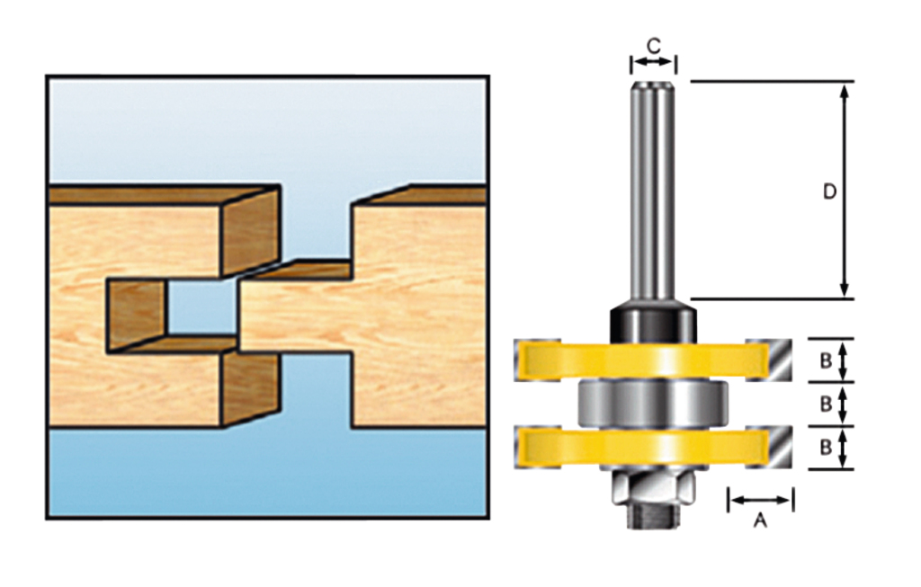 Фреза 41х6.35.4х8х32х9.5х2Т Makita D-12011
