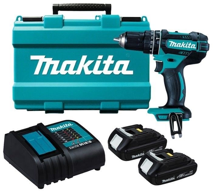 Аккумуляторная ударная дрель-шуруповерт LXT 18 В Makita DHP482SYE