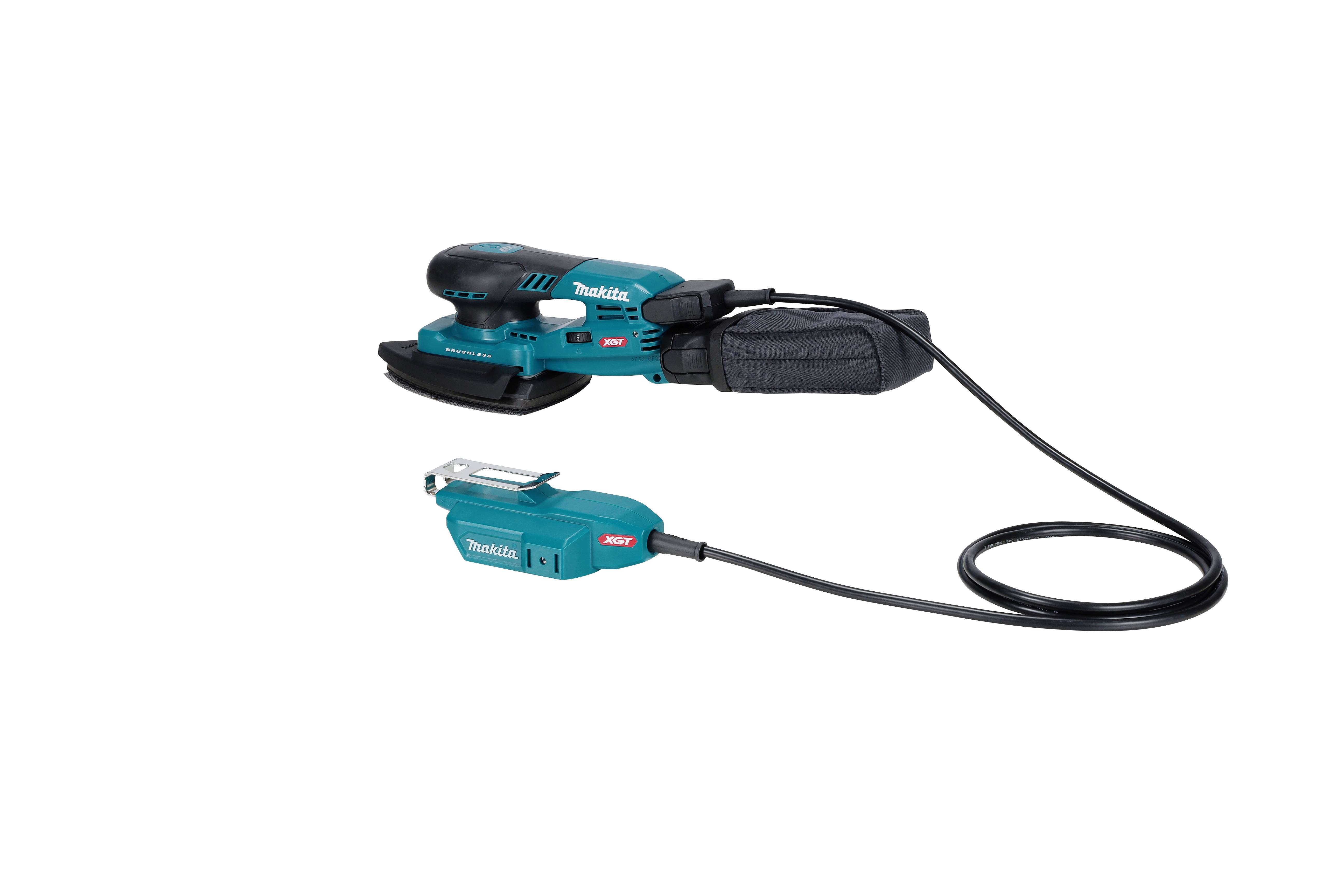 Машина шлифовальная вибрационная с треугольной подошвой 100х150мм и выносным аккумулятором XGT 40В BL XPT AWS