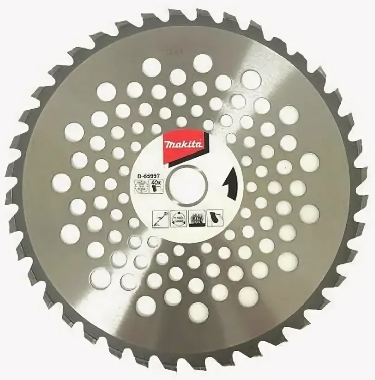 Пильный диск с твердосплавными напайками, 40 зубьев, d-255x25,4 мм Makita D-65997 Пильный диск с твердосплавными напайками, 40 зубьев, d-255x25,4 мм Makita D-65997