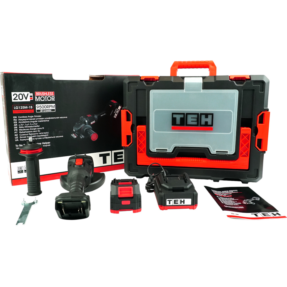 УШМ аккумуляторная 20V 125мм TEH LG125M-1B