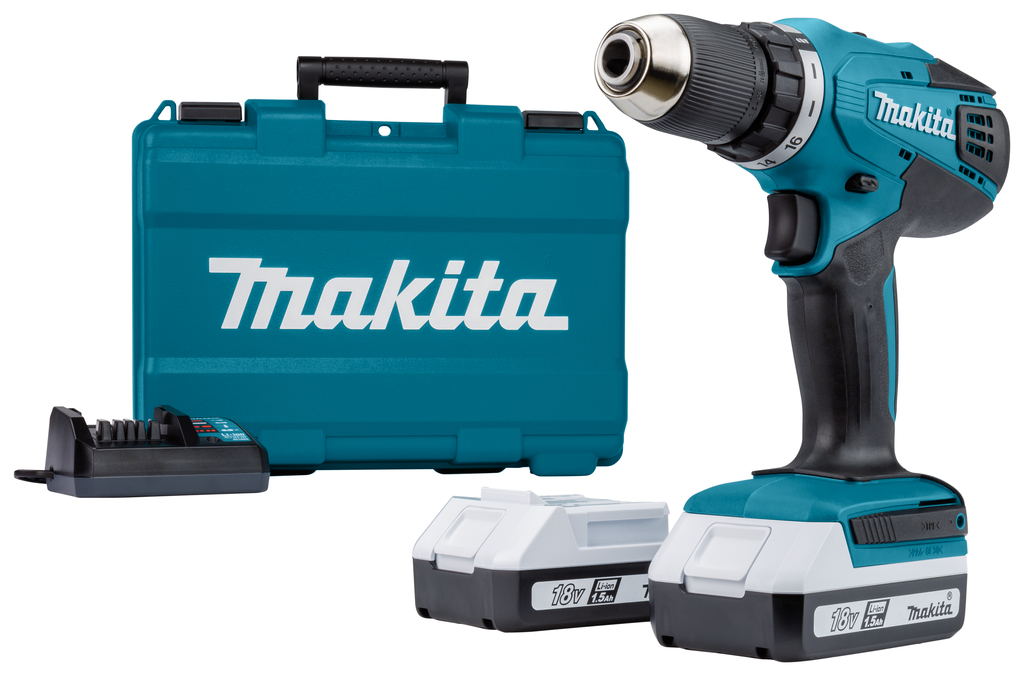 Аккумуляторная дрель-шуруповерт G-Series 18 В Makita DF457DWE