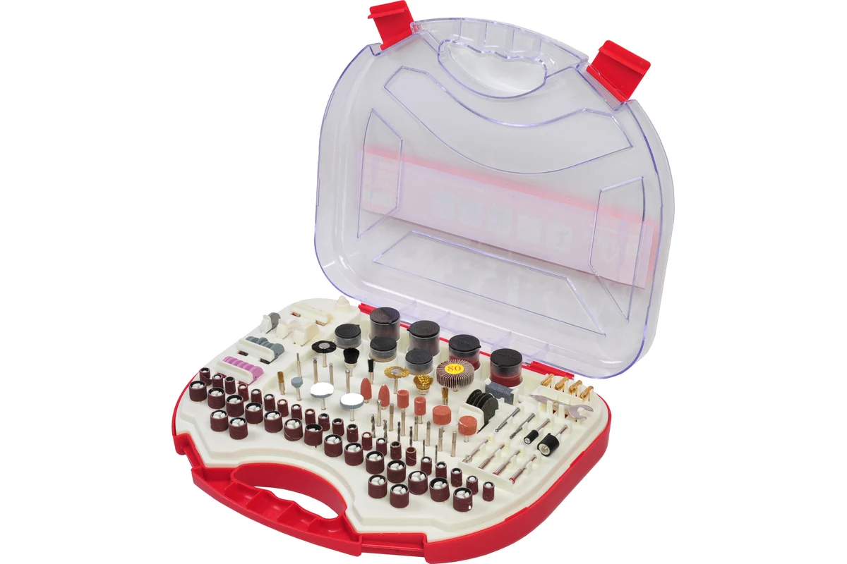 Набор насадок в чемодане для гравера 249 предметов ELITECH 1820.001700 Набор насадок в чемодане для гравера 249 предметов ELITECH 1820.001700