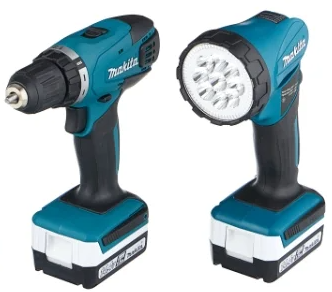 Аккумуляторная дрель-шуруповерт G-Series 14.4 В Makita DF347DWLE
