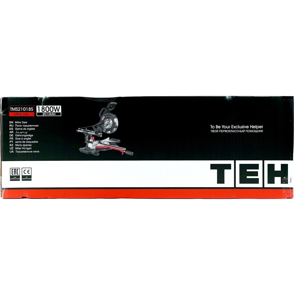 Пила торцовочная 210мм TEH TMS21018S