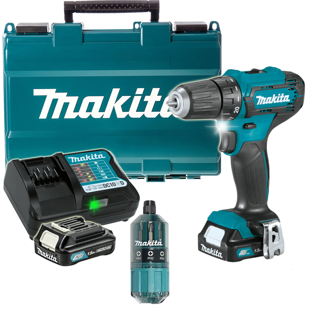 Аккумуляторная дрель-шуруповерт CXT 12 В Makita DF333DWYE4