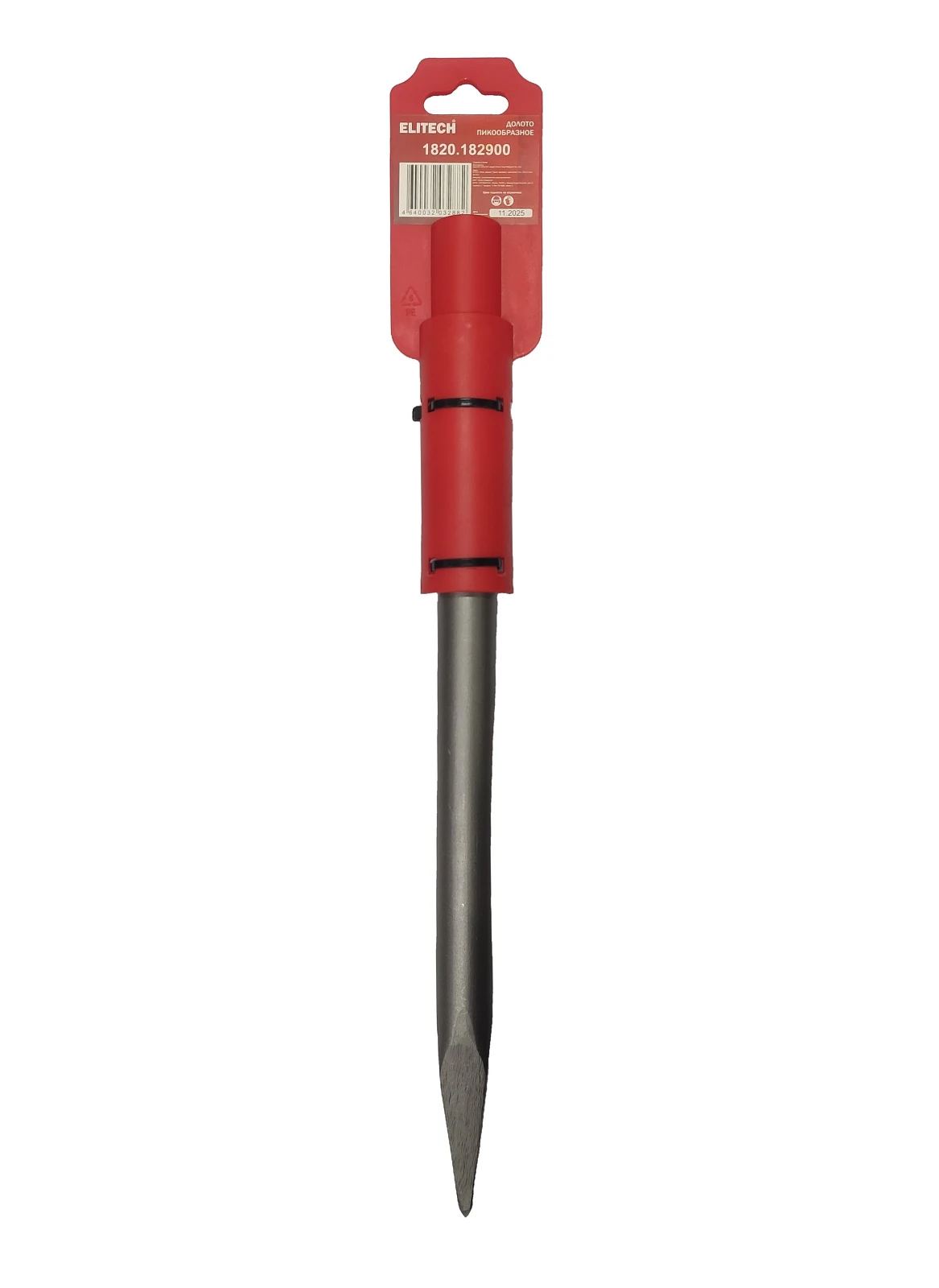 ELITECH 1820.182900 (Долото HEX30, пика, 410 мм) 214216