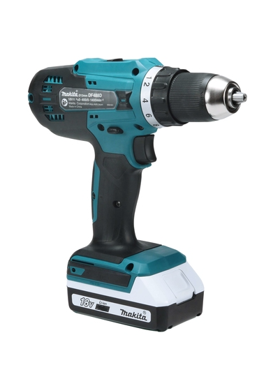 Аккумуляторная дрель-шуруповерт G-Series 18 В Makita DF488DWE