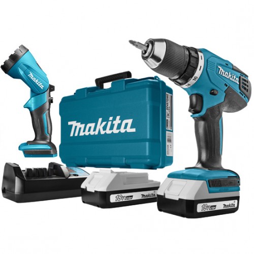 Аккумуляторная дрель-шуруповерт G-Series 18 В Makita DF457DWLE