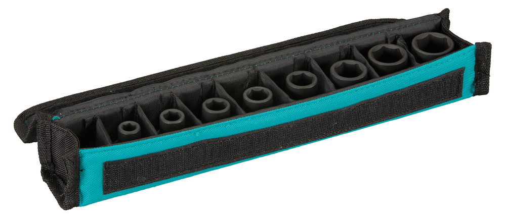 Набор торцовых головок 1/2" в тканевом чехле 8 шт для гайковерта Makita E-02989