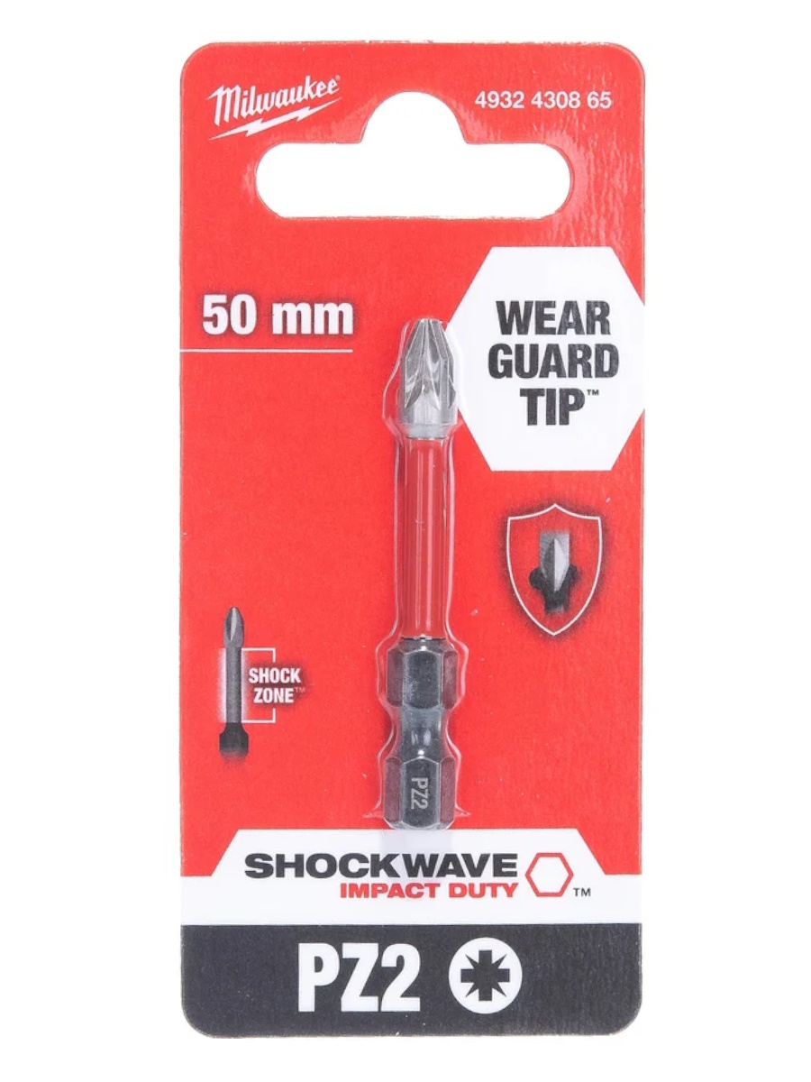 Бита PZ2 50 мм Shockwave Milwaukee 4932430865