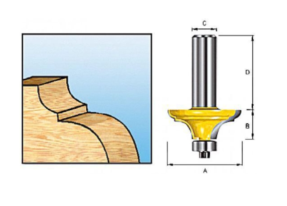 Фреза классическая 38.1х15.9х8х32х2Т Makita D-11704 Фреза классическая 38.1х15.9х8х32х2Т Makita D-11704
