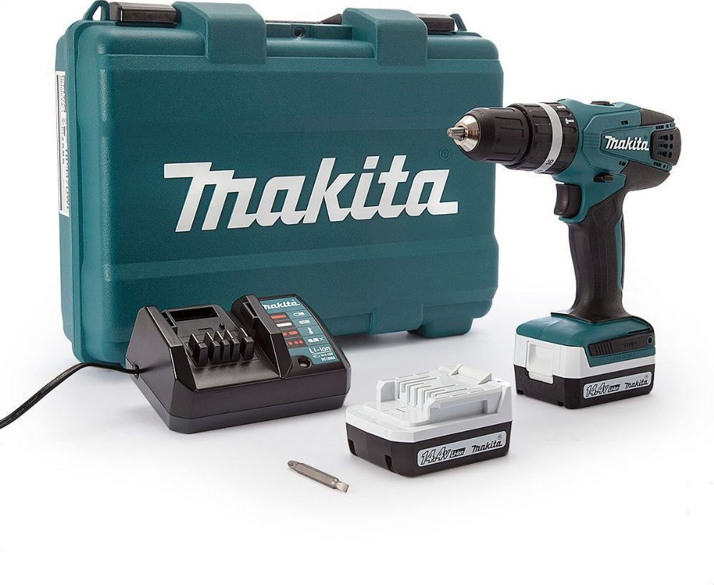 Аккумуляторная ударная дрель-шуруповерт G-Series 14.4 В Makita HP347DWE