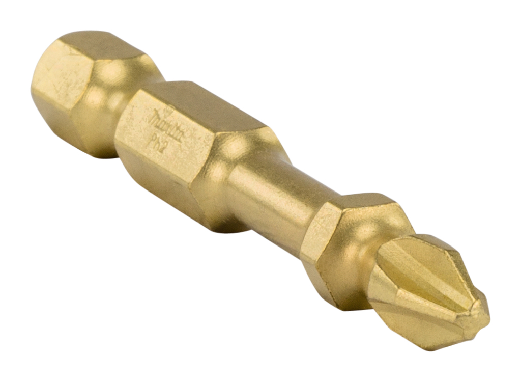 Бита Phillips Impact Gold Double Torsion PH2, 50 мм, E-form 2 шт Makita B-39160