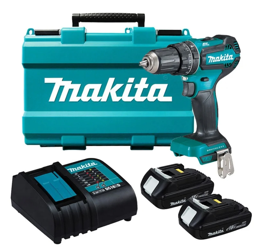 Аккумуляторная ударная дрель-шуруповерт LXT 18 В Makita DHP485SYE