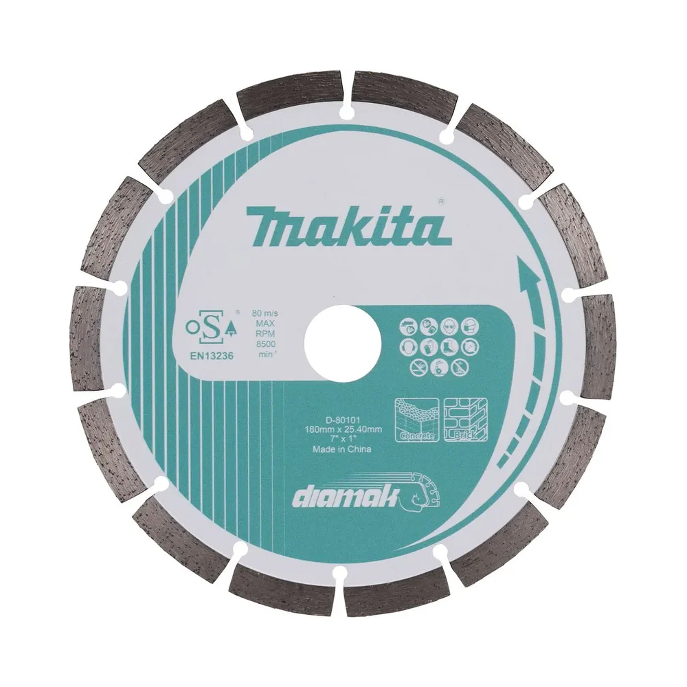 Алмазный диск сегментированный по бетону/мрамору Diamak — D-80101
