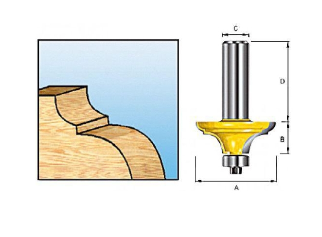 Фреза римская 31.8х15.9х8х32х2Т Makita D-11645