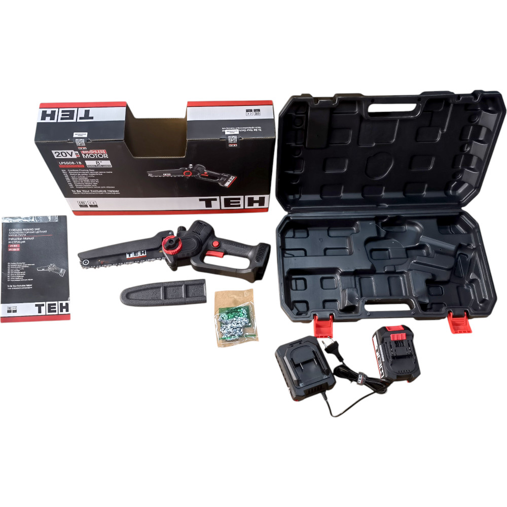 Пила цепная аккумуляторная мини 20V TEH LPS508-1B