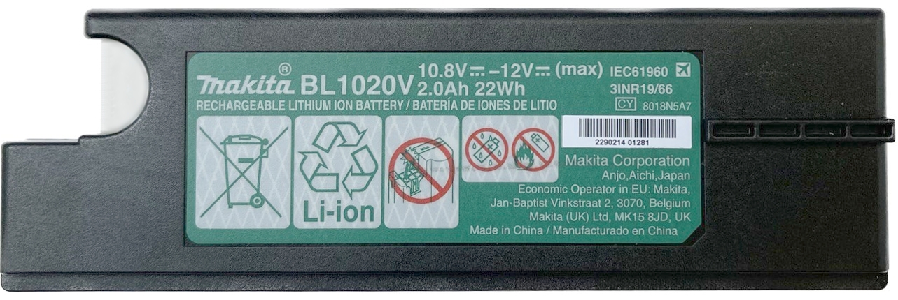 Аккумулятор Li-Ion 10.8 В 2.0 Ач для CL114FD Makita BL1020V (632R12-9)