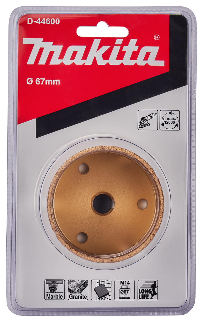 Коронка алмазная M14X67 мм Makita D-44600