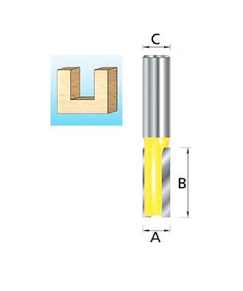 Фреза пазовая 20x30x12x38x2T Makita D-10241