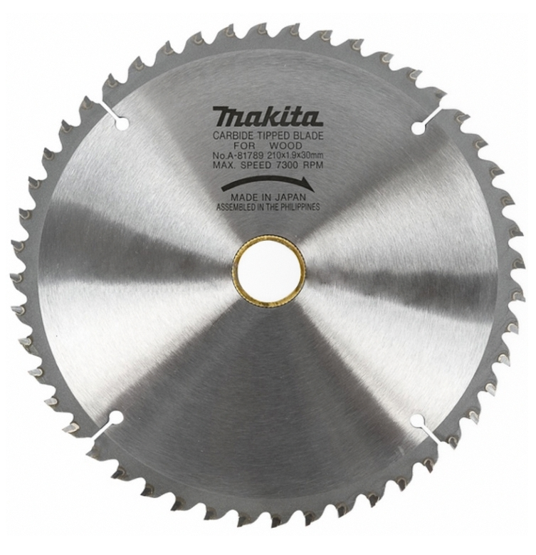 Пильный диск для дерева 210X30X1.9X48T PREMIUM STANDART Makita A-81789