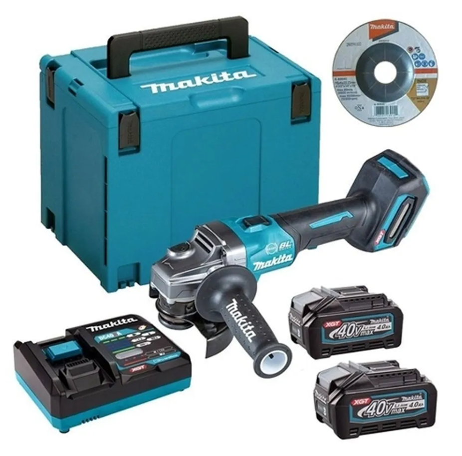 Аккумуляторная угловая шлифовальная машина Makita GA004GM201