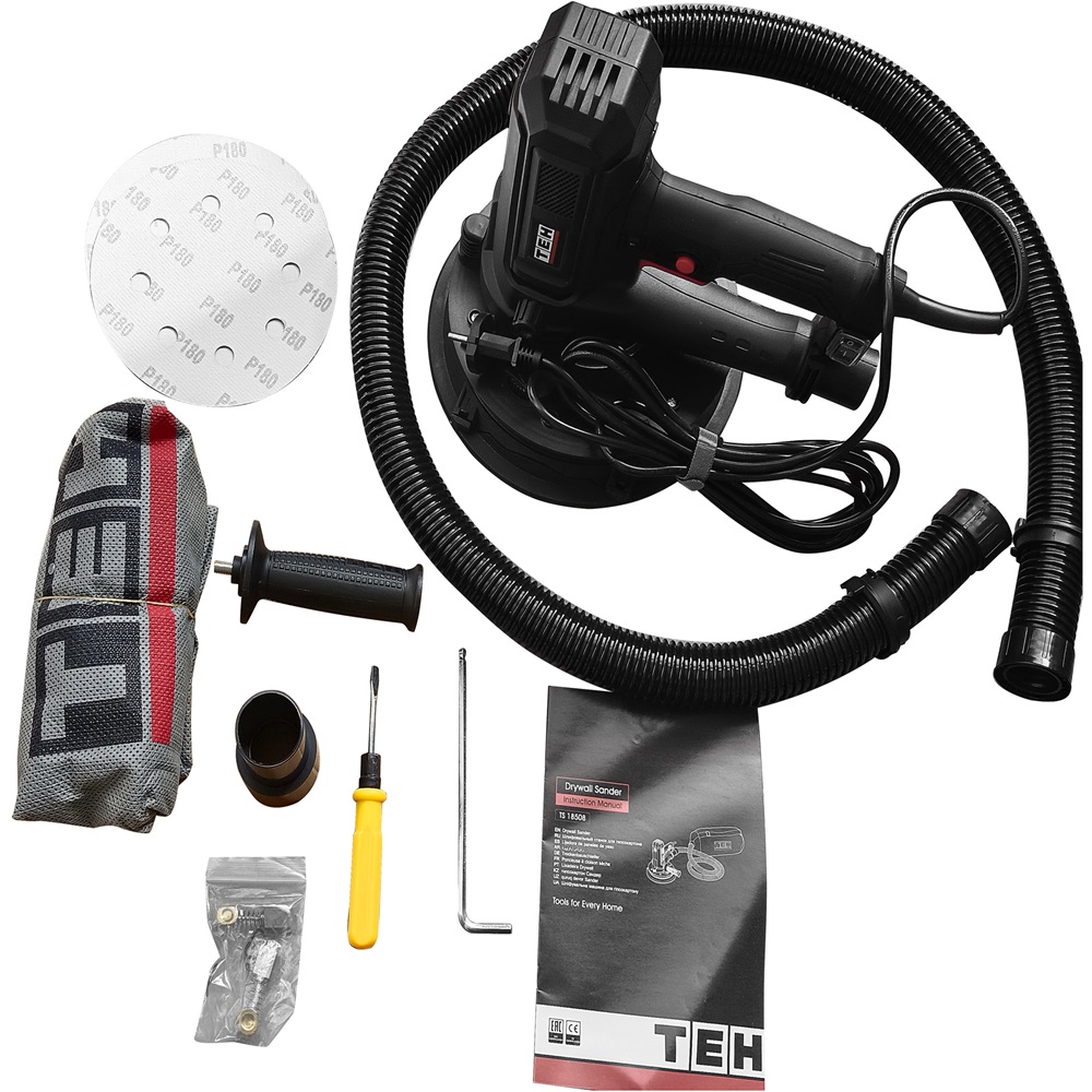 Шлифмашина для стен и потолков 180мм TEH TS18508