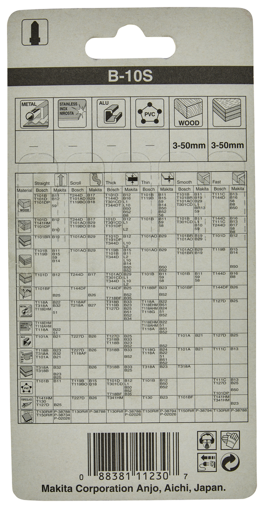 Пилки для лобзика 5 шт B-10S  Makita 792691-8