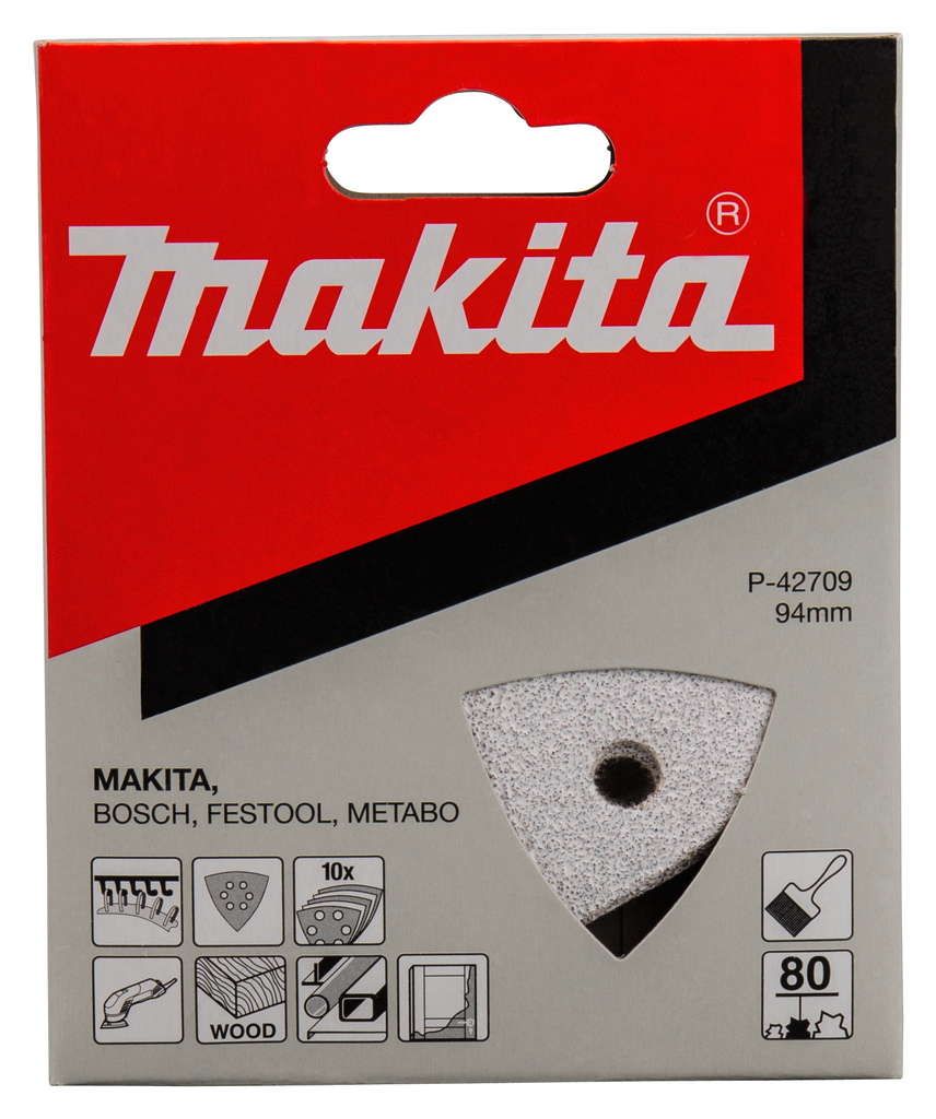 Шлифовальная бумага 96мм, K80 белая Makita Р-42709