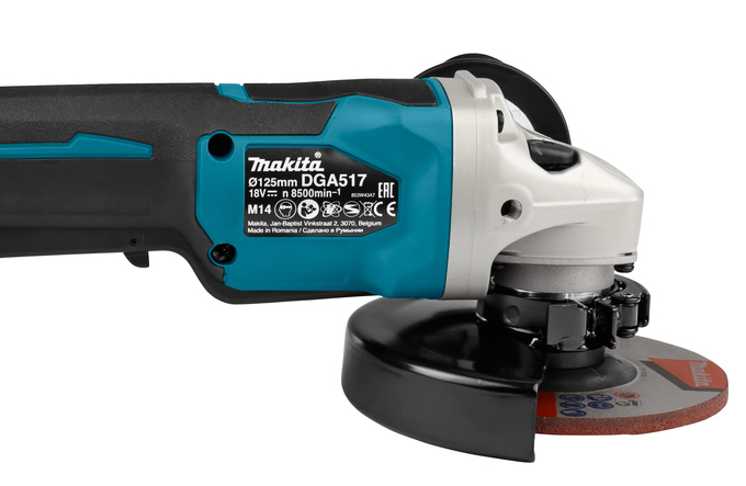 Угловая шлифовальная машина Makita DGA517RTE