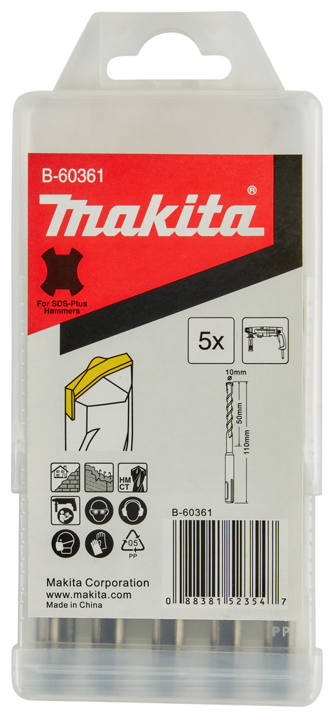 Набор буров SDS-Plus Centering Tip 10х110, 5 шт Makita B-60361